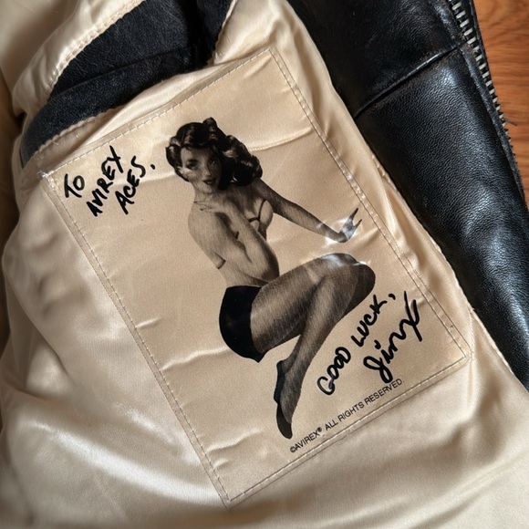 Avirex A2 vintage leather bomber jacket Mens XL . “Cleaner cleaned”.. - Picture 13 of 16